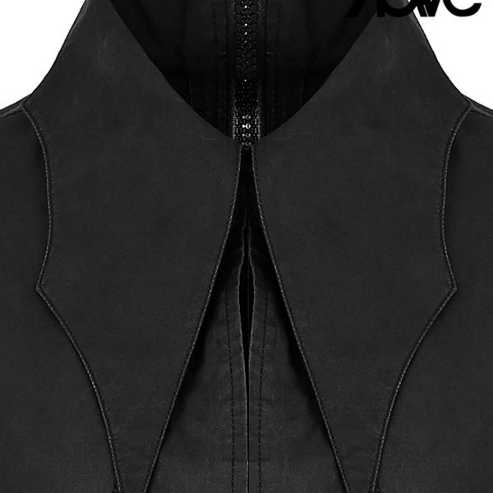 Gothic Bat Wings Shirt Dress - Black - Picture 5 of 5